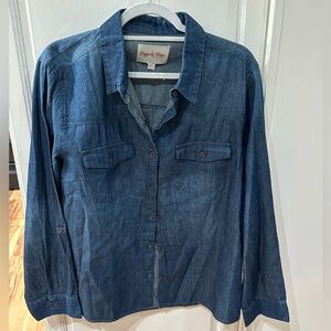Denim Blue Button Down Shirt